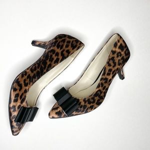 ANNE KLEIN IFlex Leopard Print Pump, Size 7.5